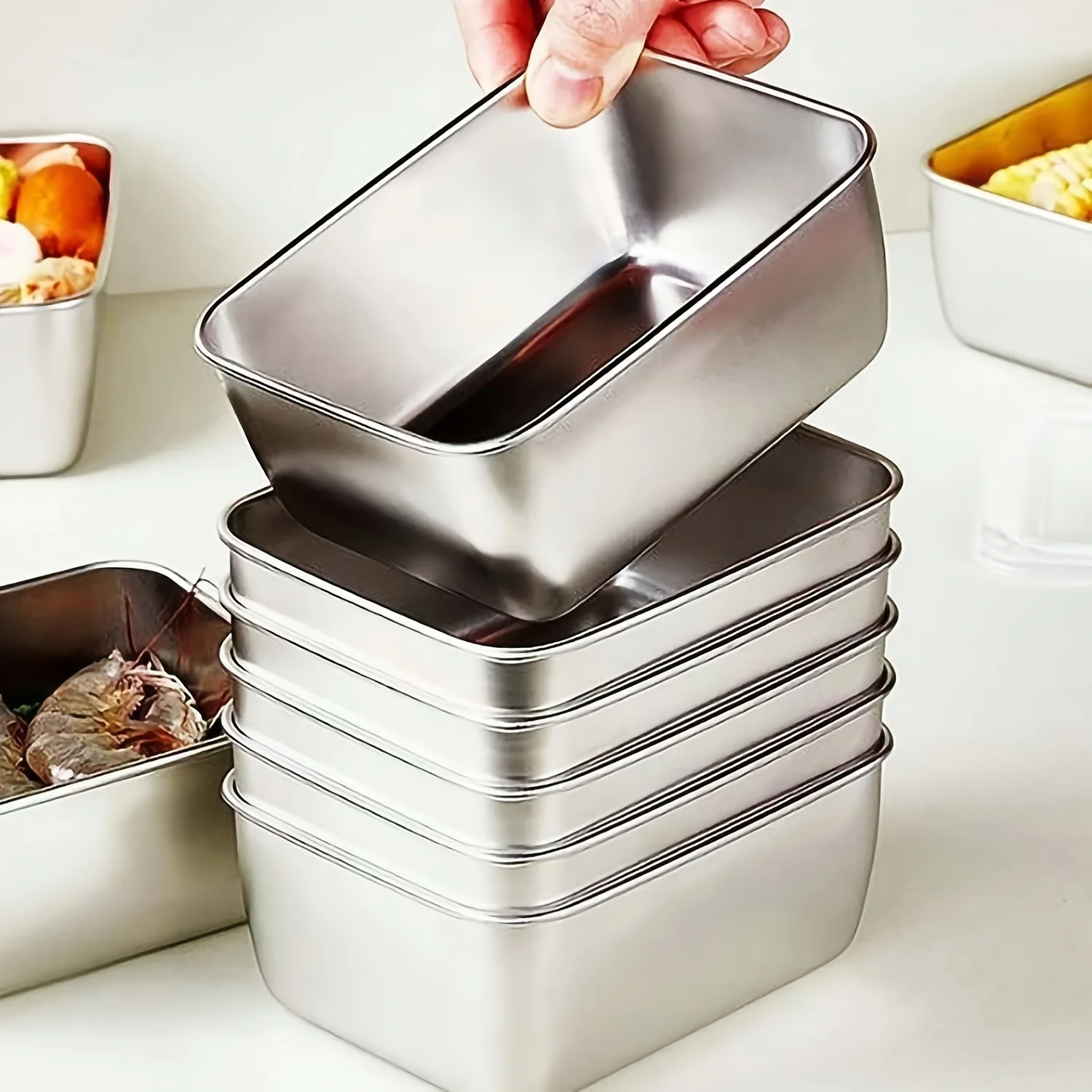 Set Food Storage - Stainless Steel Food Storage Containers Set
