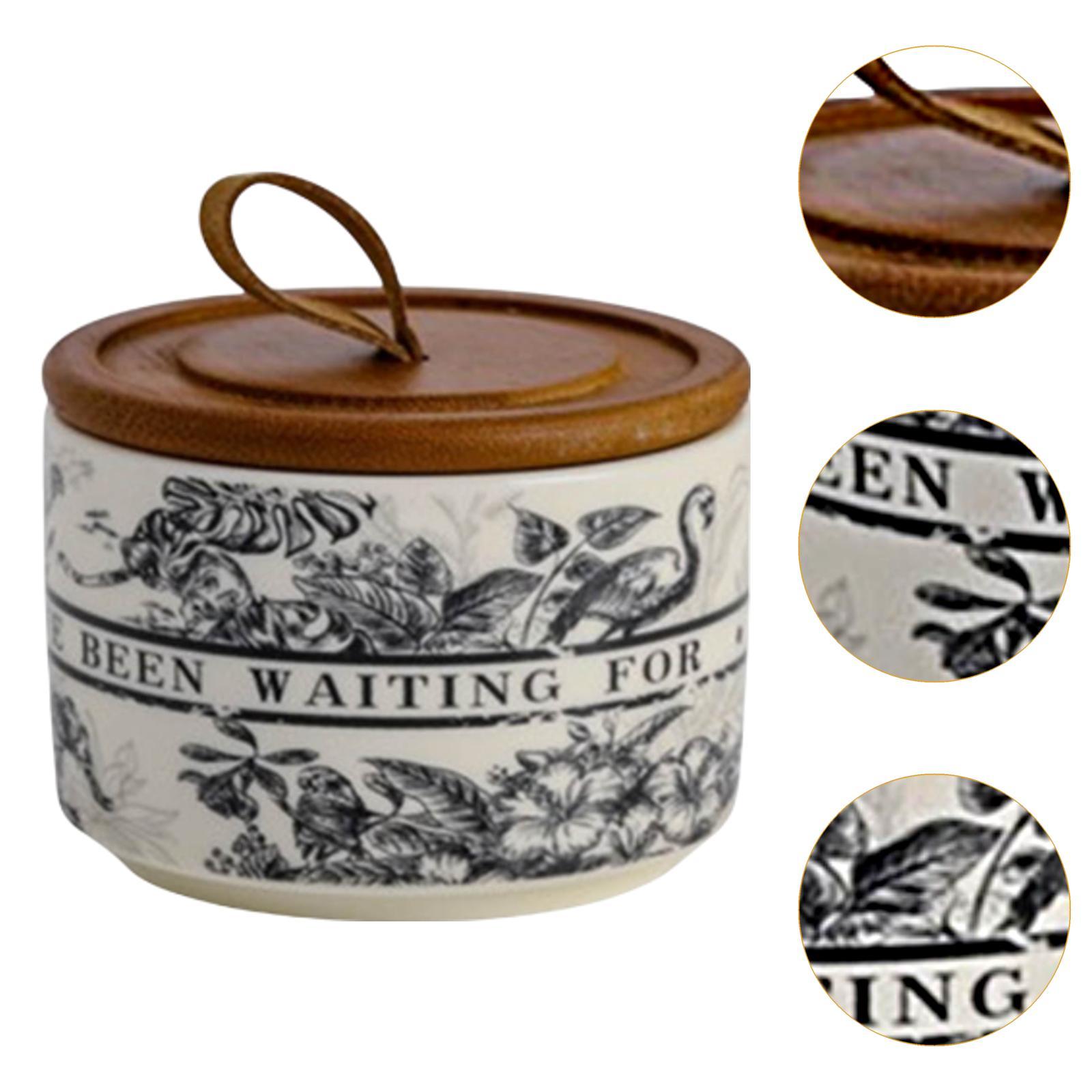 Food Storage Jars With Lids - Decorative Canister Food Storage Jar with
