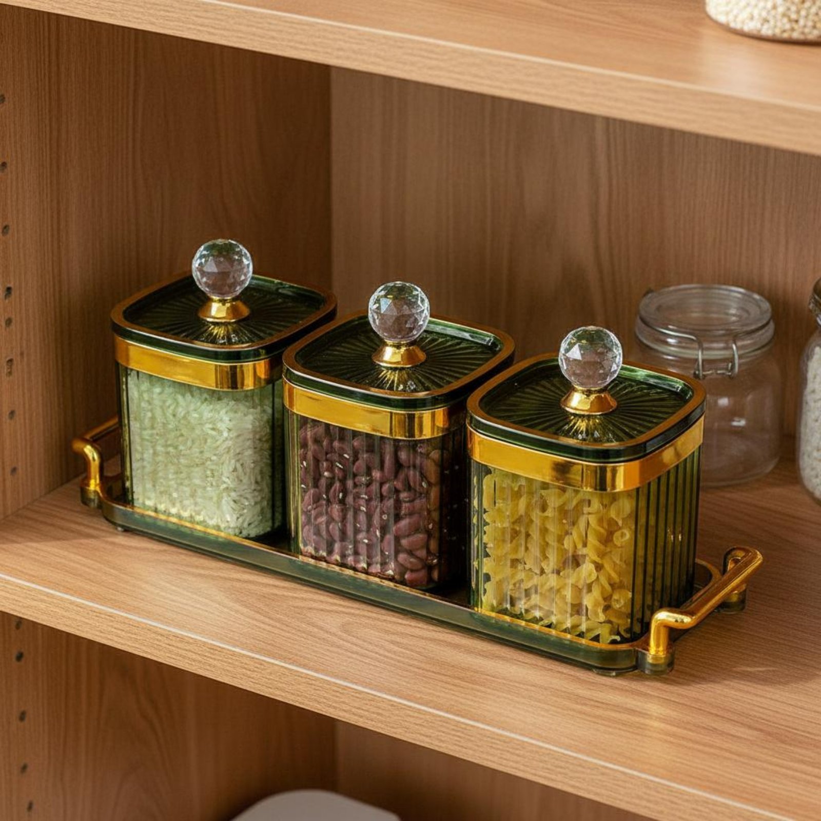 Set Food Storage - Decorative Snack Container Set Airtight Closure