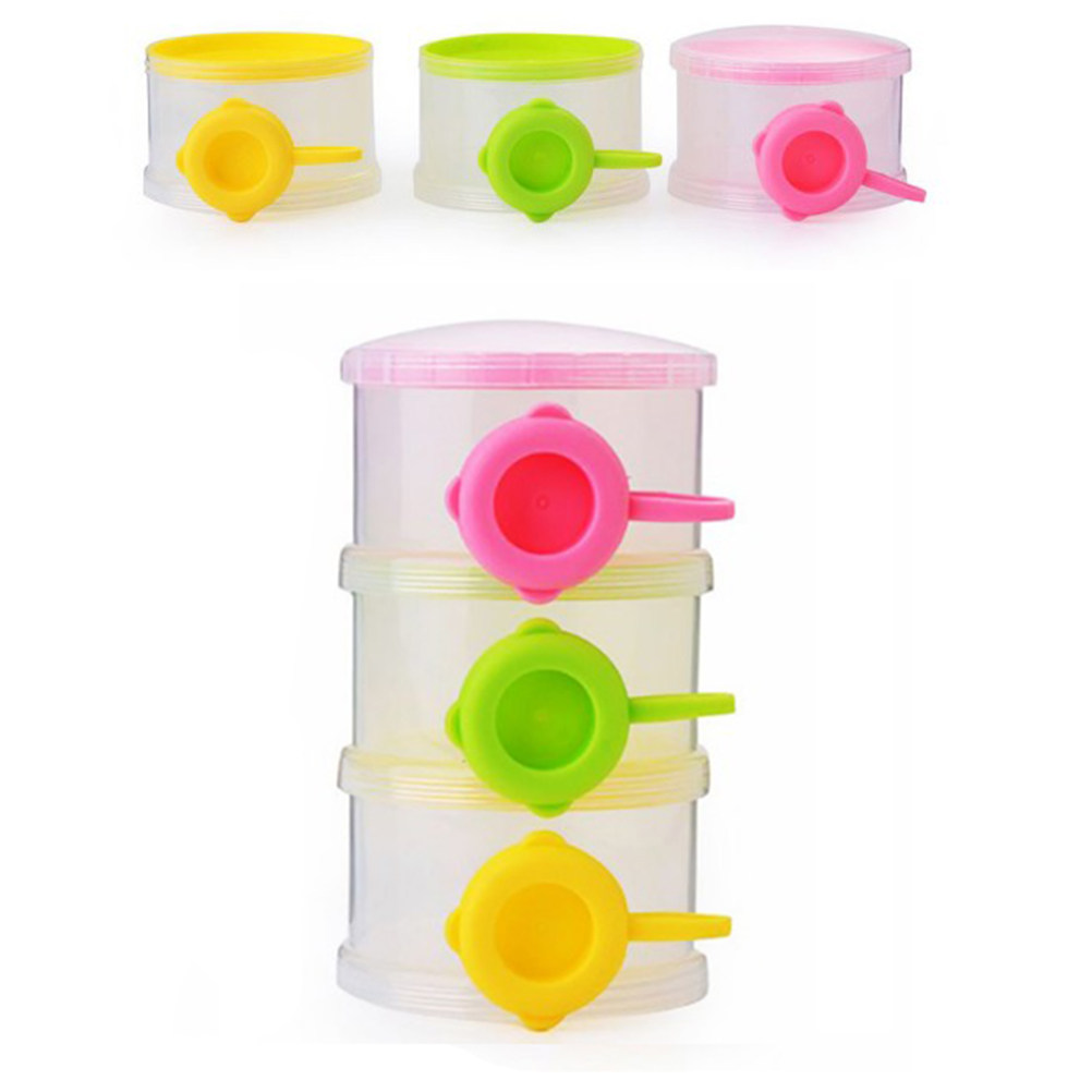 Food Storage Baby - 3 Layers Portable Milk Powder Dispenser