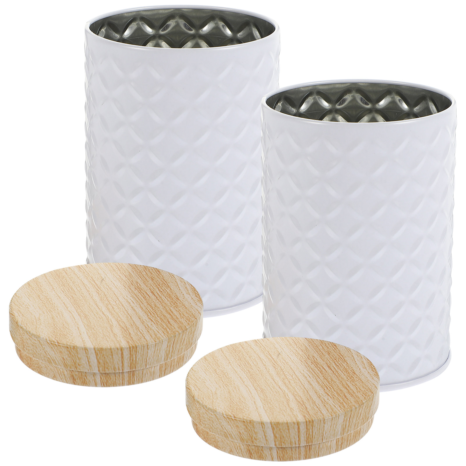 Food Storage Plastic - 2Pcs Food Grade Tinplate Storage Canister