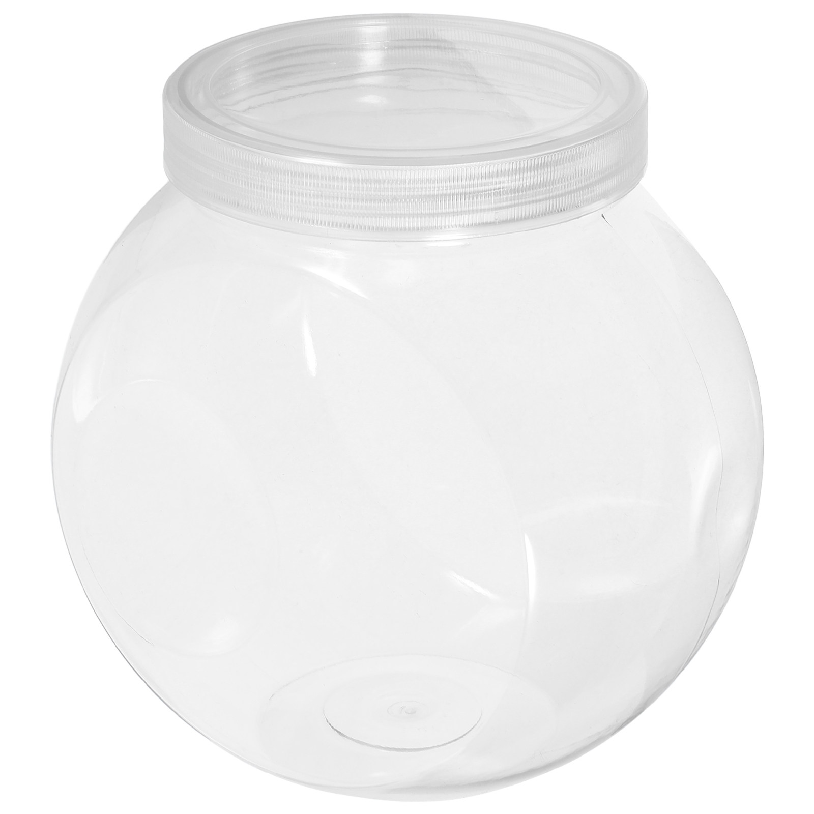 Food Storage Jars With Lids - 3Pcs Clear Sweet Jar 1500Ml Round