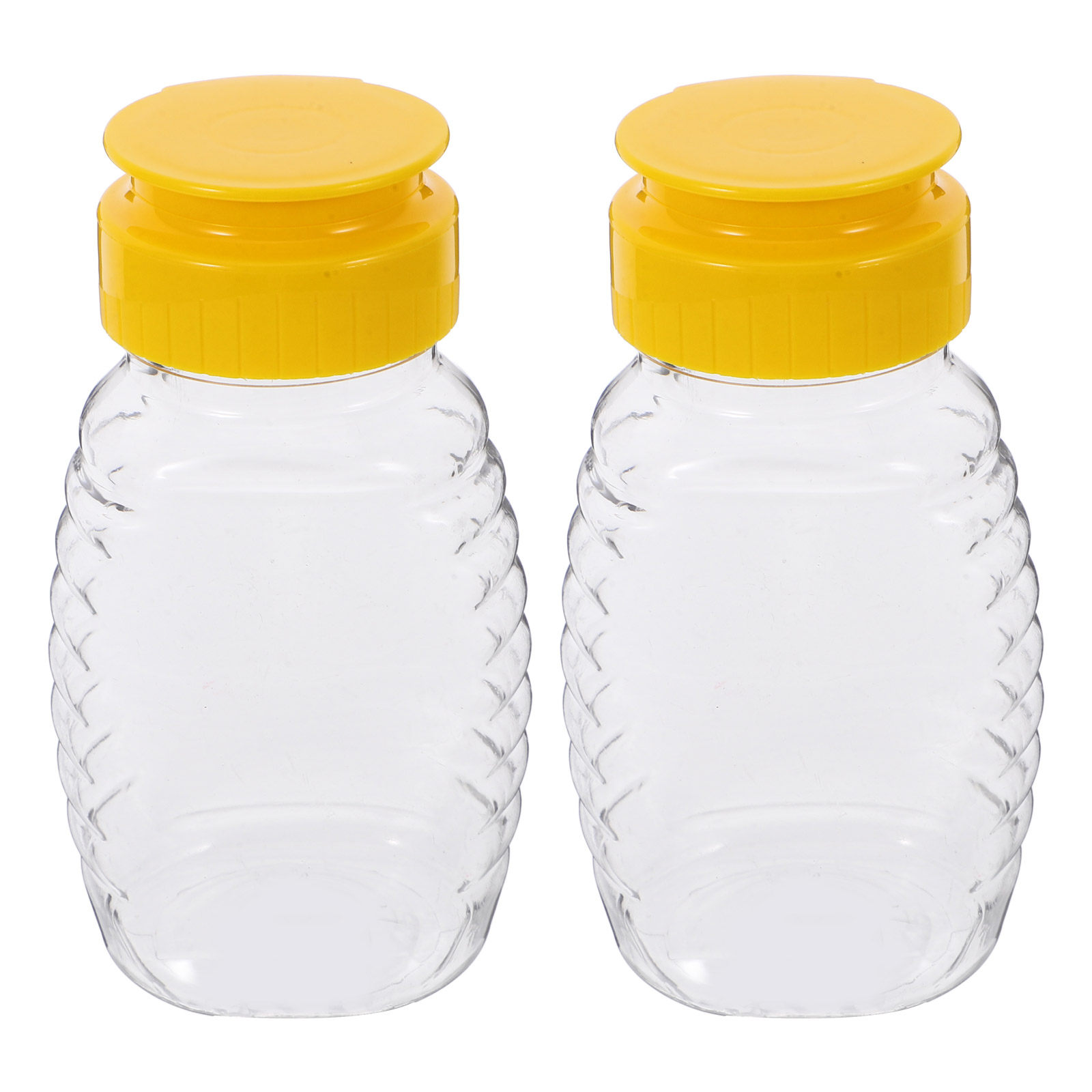 Condiment Squeeze Bottle - 2Pcs Refillable Honey Squeeze Bottles Leak-Proof