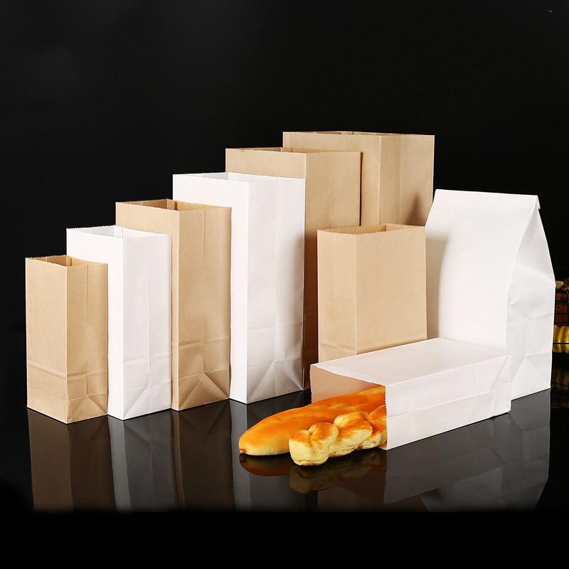 25/50pcs Brown Kraft Paper Bag - Food Storage Plant ulasan dan harga