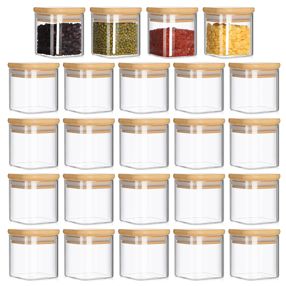 4oz 6Packs Glass Jars Set with - Food Storage Jar Labels ulasan dan harga
