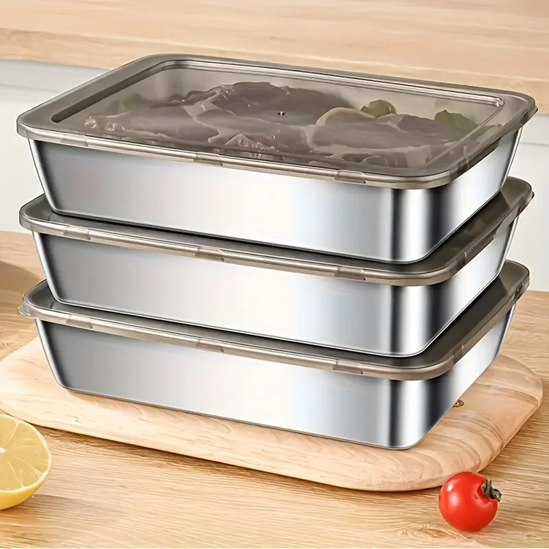 5pcs Stainless Steel Food Stor - Set Food Storage ulasan dan harga