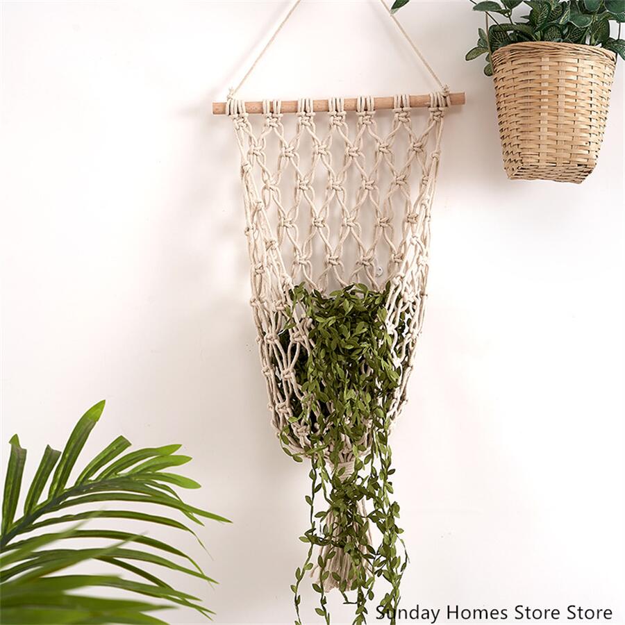 Macrame  Fruit  Storage Basket - Food Storage Plant ulasan dan harga