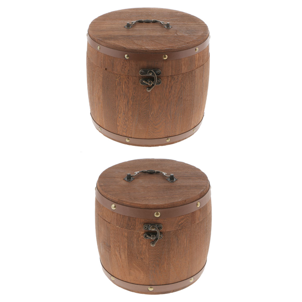 Wooden Tea Canister Airtight F - Food Storage Jars With Lids ulasan dan harga