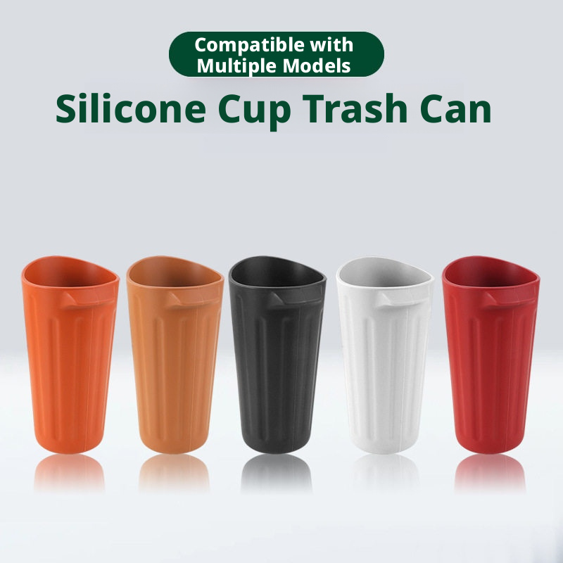 SEAMETAL Car Trash Can Food-Gr - Food Storage Silicone ulasan dan harga