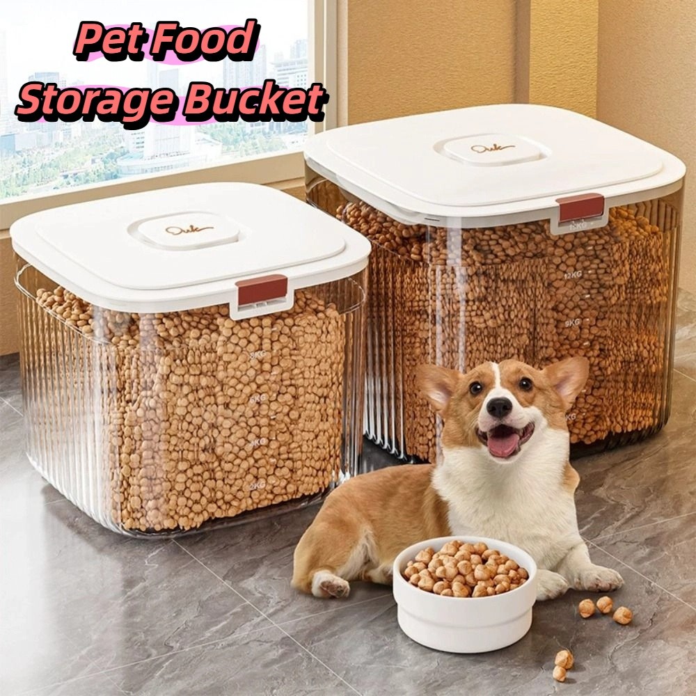 Flip Cover Dog Food Storage Co - Food Storage Large ulasan dan harga