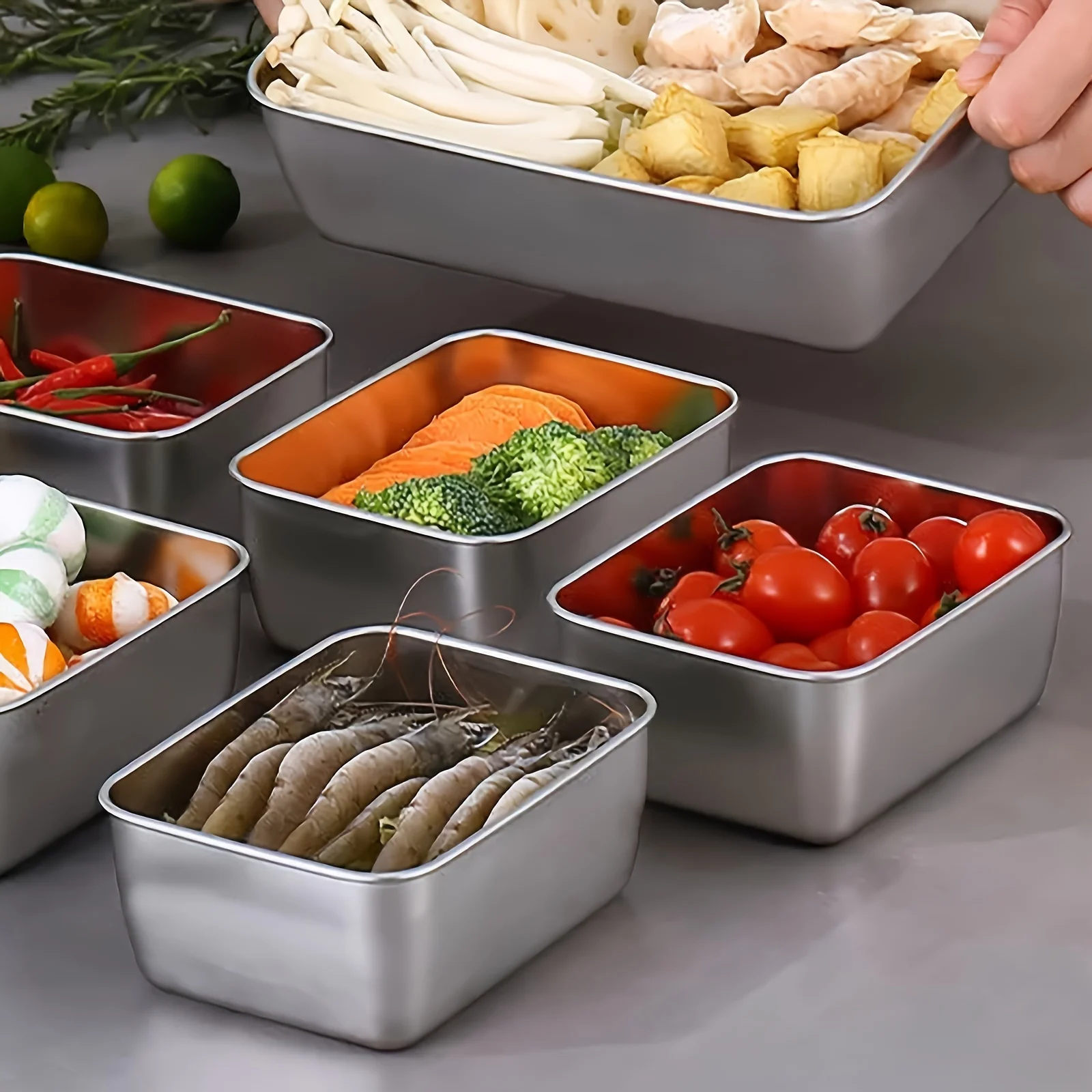 Stainless Steel Food Storage C - Set Food Storage ulasan dan harga