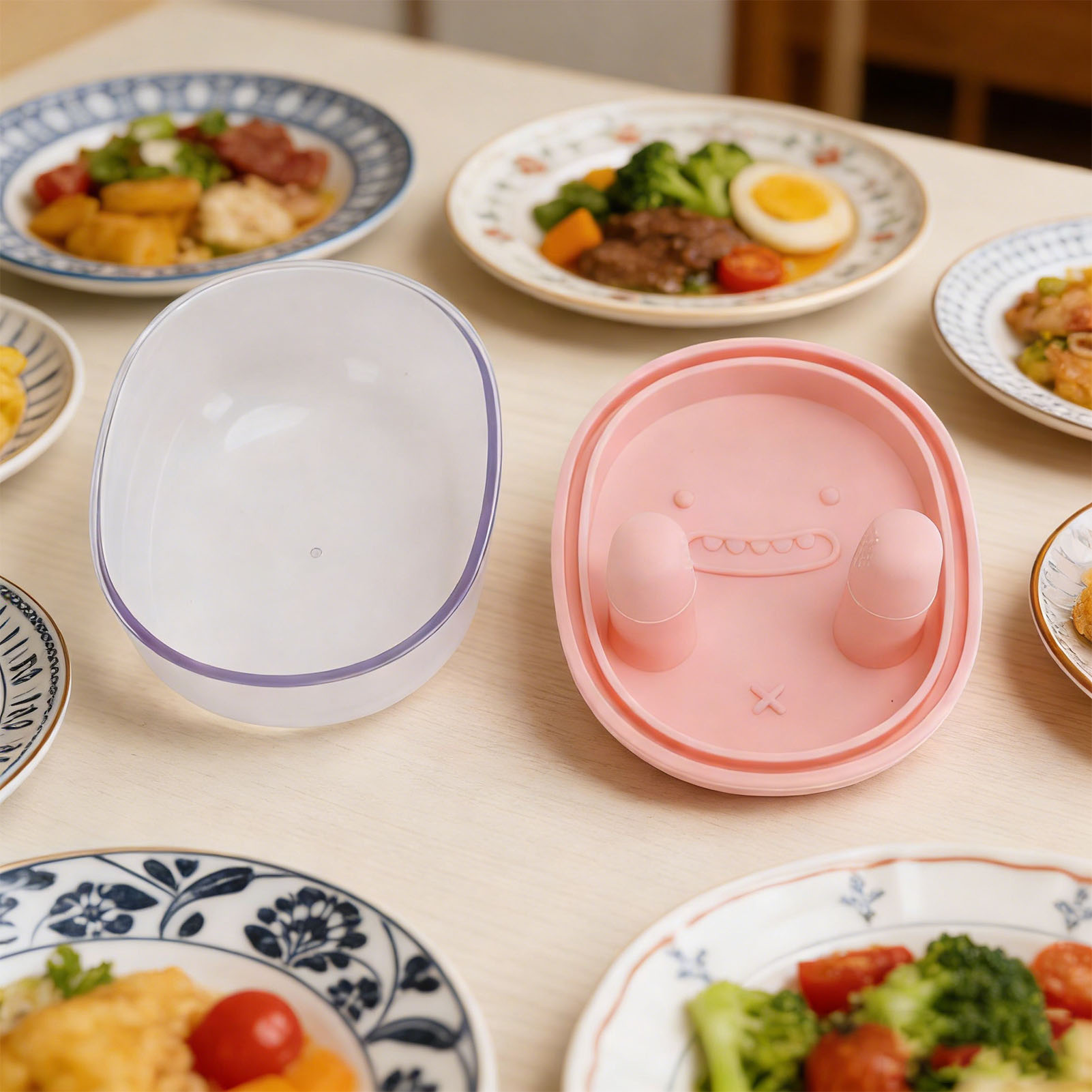 2 in 1 No Mess Snack Container - Food Storage Silicone ulasan dan harga