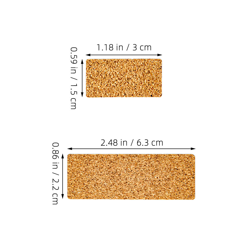 2 Bags Writable Soft Cork Pape - Food Storage Jar Labels ulasan dan harga