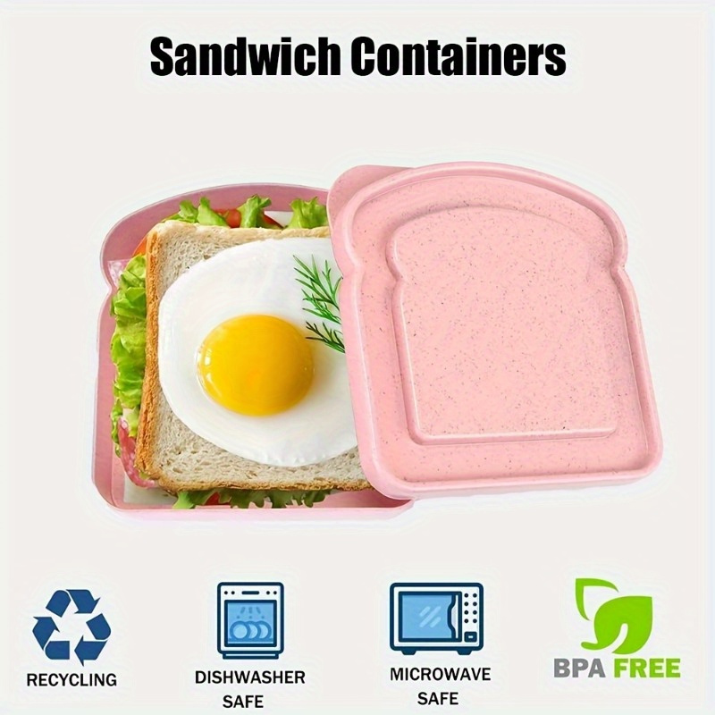 1pc Bento Boxes, Sandwich Cont - Food Storage Lunch Box ulasan dan harga