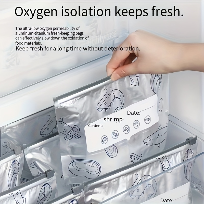 10/60pcs Aluminum Foil Storage - Food Storage Essentials ulasan dan harga