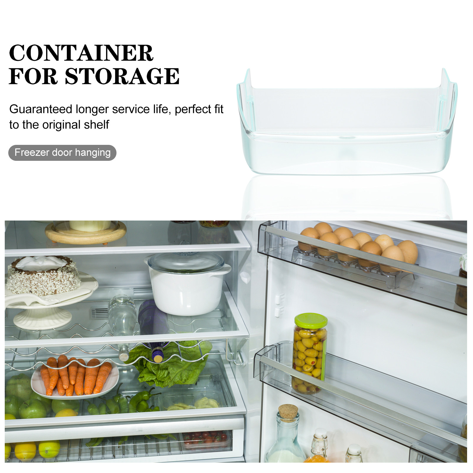 Plastic Fridge Side Door Organ - Food Storage Large ulasan dan harga