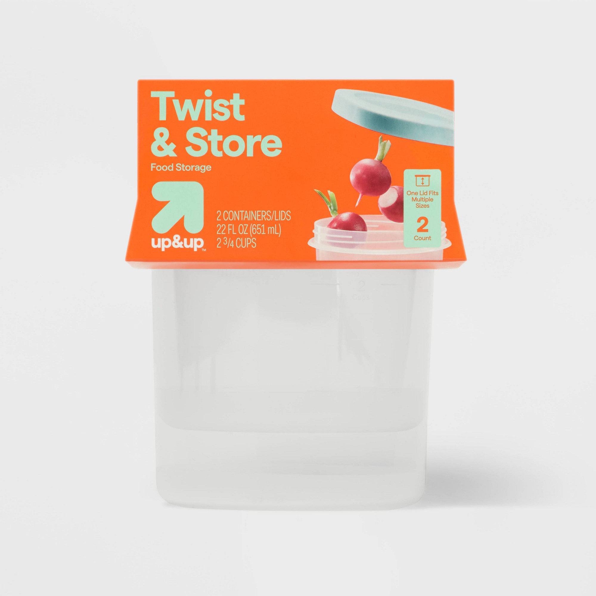 2ct Large Round Twist Food Sto - Food Storage Large ulasan dan harga