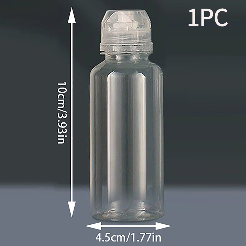 1PC 95ml Transparent Non-Drip  - Condiment Squeeze Bottle ulasan dan harga
