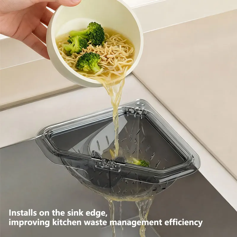 Magnetic Triangular Sink Drain - Food Storage Rack ulasan dan harga