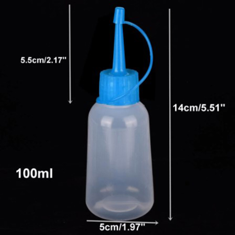 100ml Plastic Clear Tip Applic - Condiment Squeeze Bottle ulasan dan harga