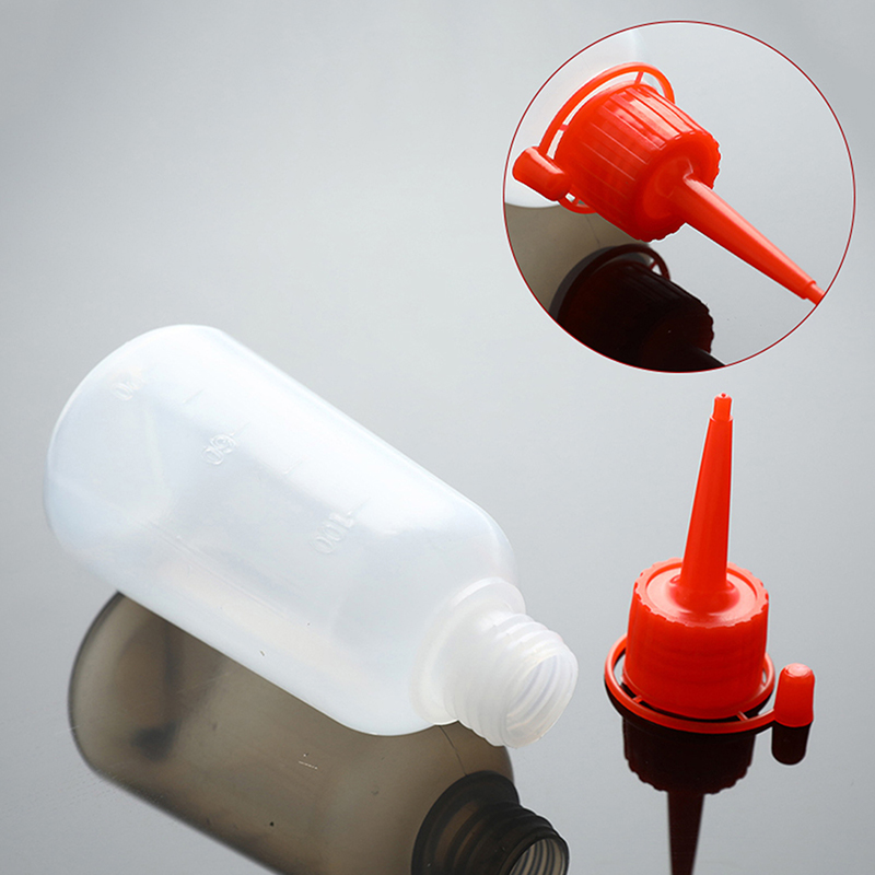 100ml Plastic Clear Tip Applic - Condiment Squeeze Bottle ulasan dan harga
