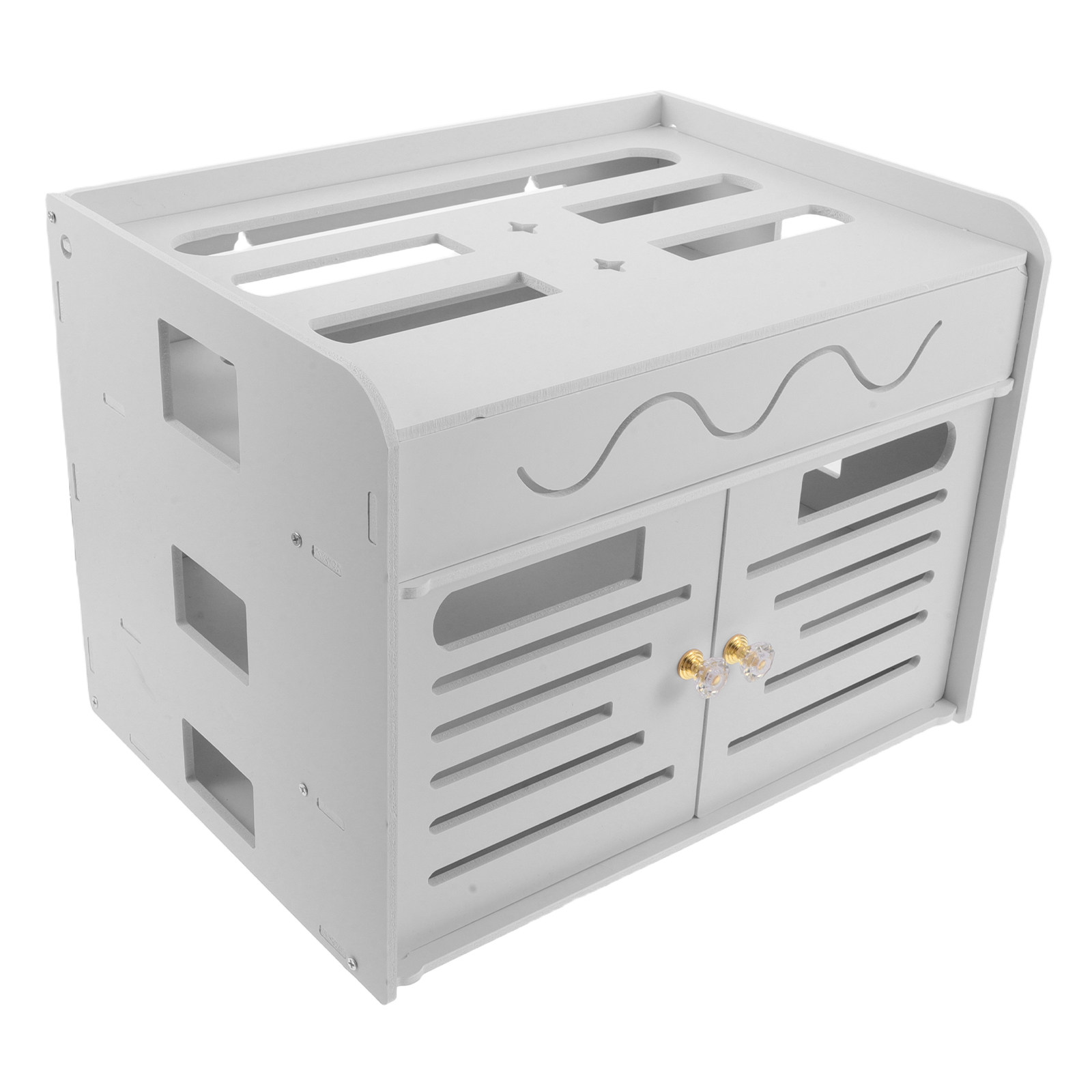 3-Layer WiFi Router Storage Bo - Food Storage Rack ulasan dan harga