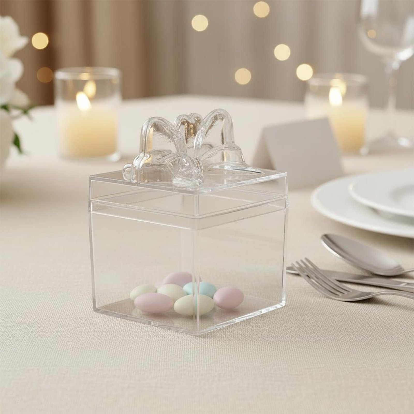 Clear Plastic Candy Box with R - Food Storage Plastic ulasan dan harga