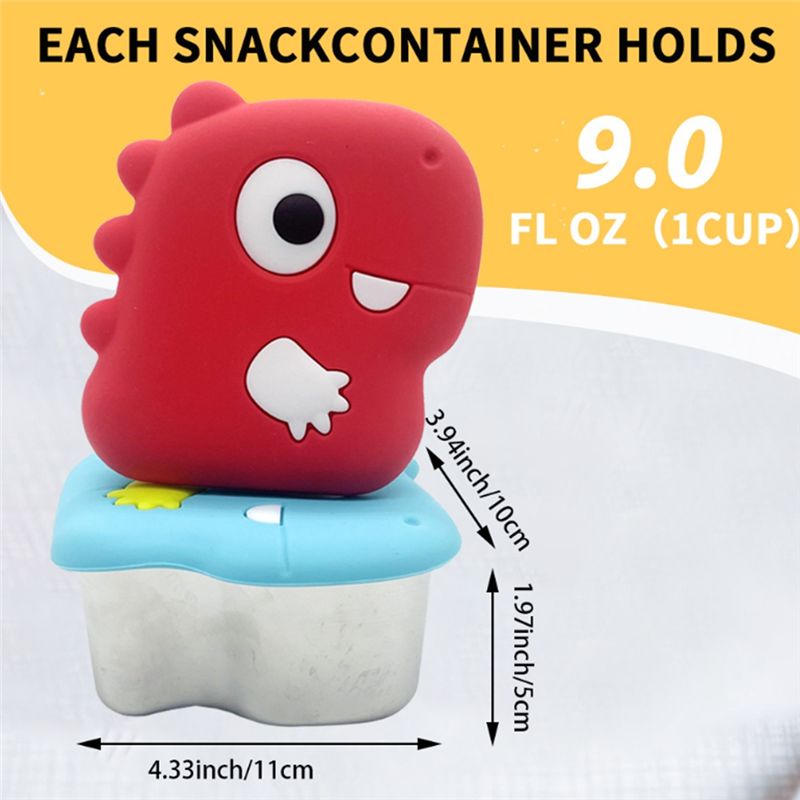 AA94-304 Stainless Steel Dinos - Food Storage Silicone ulasan dan harga