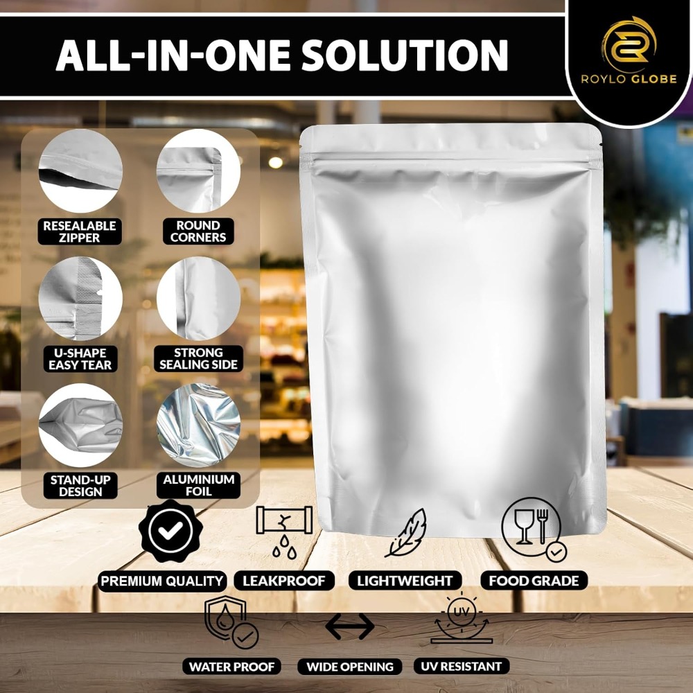 100pcs 2 Quart Mylar Bags with - Food Storage For Long Term ulasan dan harga