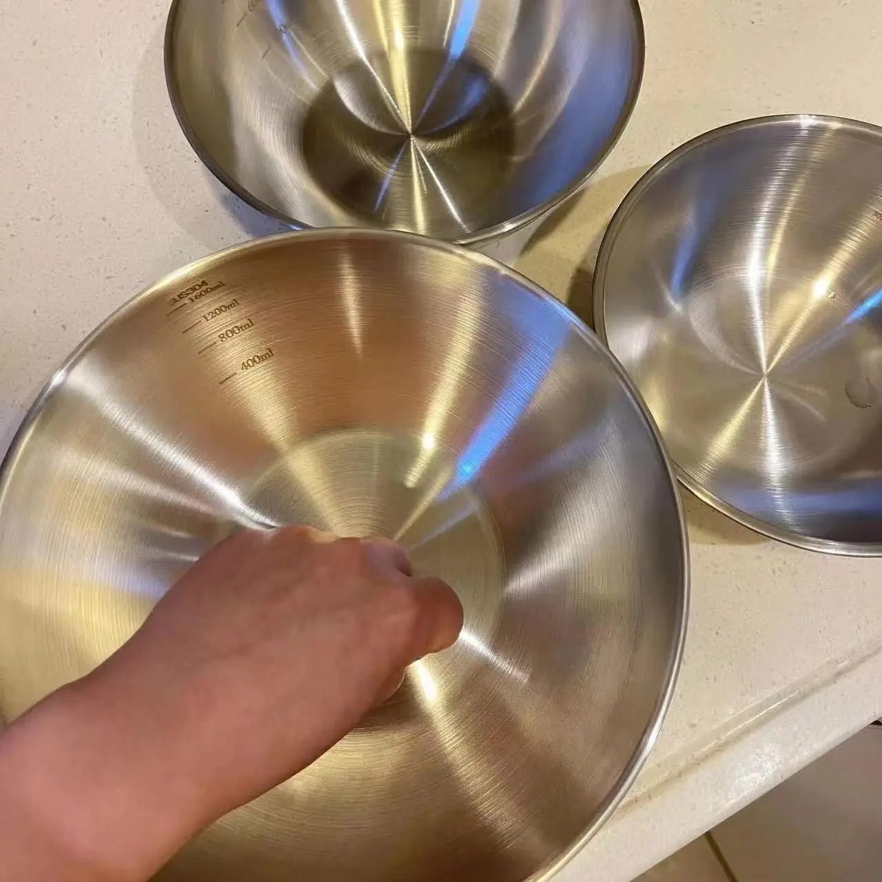 1-3 Stainless Steel Bowl Set W - Set Food Storage ulasan dan harga