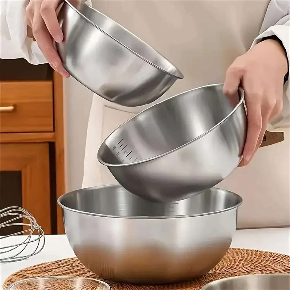 1-3 Stainless Steel Bowl Set W - Set Food Storage ulasan dan harga