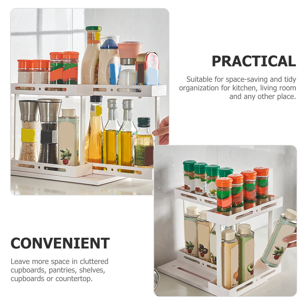2 Tier Sliding Kitchen Storage - Food Storage Without Plastic ulasan dan harga