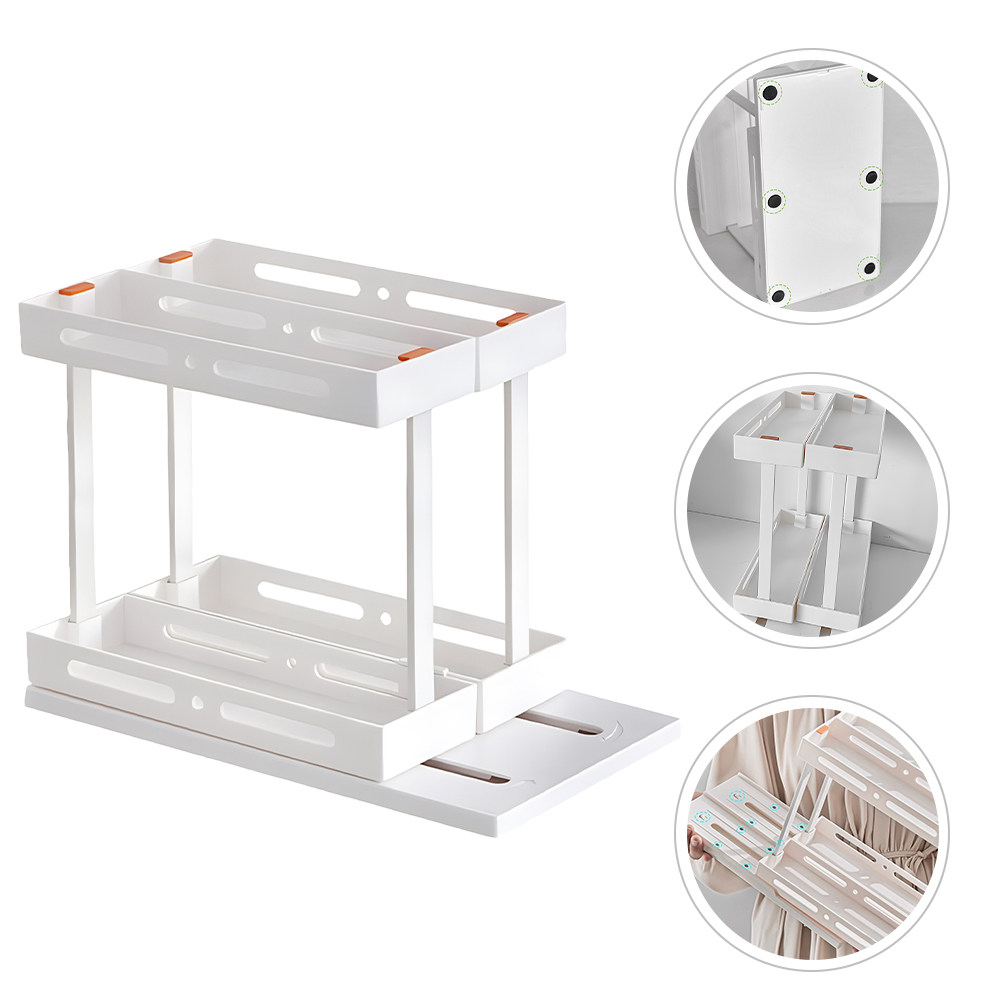 2 Tier Sliding Kitchen Storage - Food Storage Without Plastic ulasan dan harga
