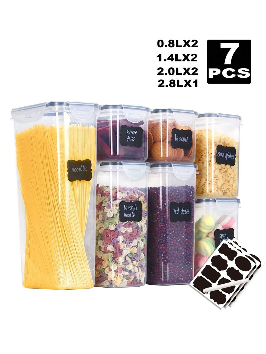 1/3/5/7pcs Food Storage Jars R - Food Storage Jar Labels ulasan dan harga