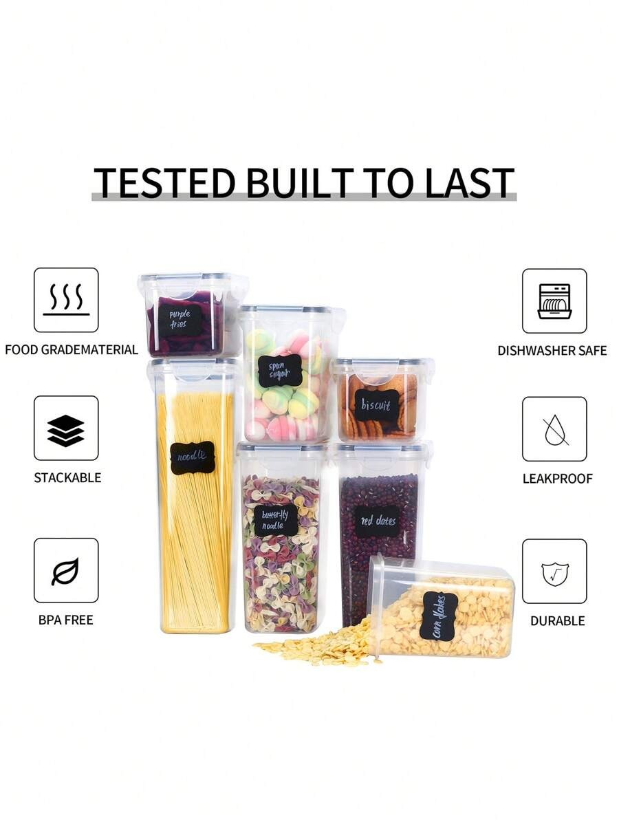 1/3/5/7pcs Food Storage Jars R - Food Storage Jar Labels ulasan dan harga