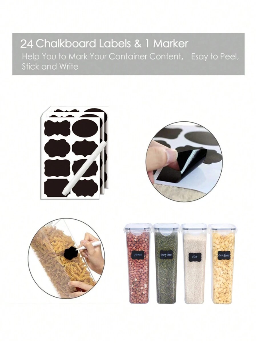 1/3/5/7pcs Food Storage Jars R - Food Storage Jar Labels ulasan dan harga