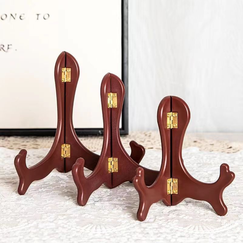 1pc Vintage Wooden Dish Displa - Food Storage Rack ulasan dan harga