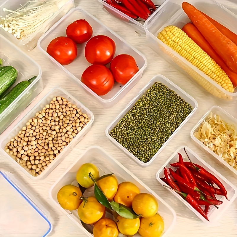 8Pcs Set Includes 4 Containers - Food Storage Square Containers ulasan dan harga