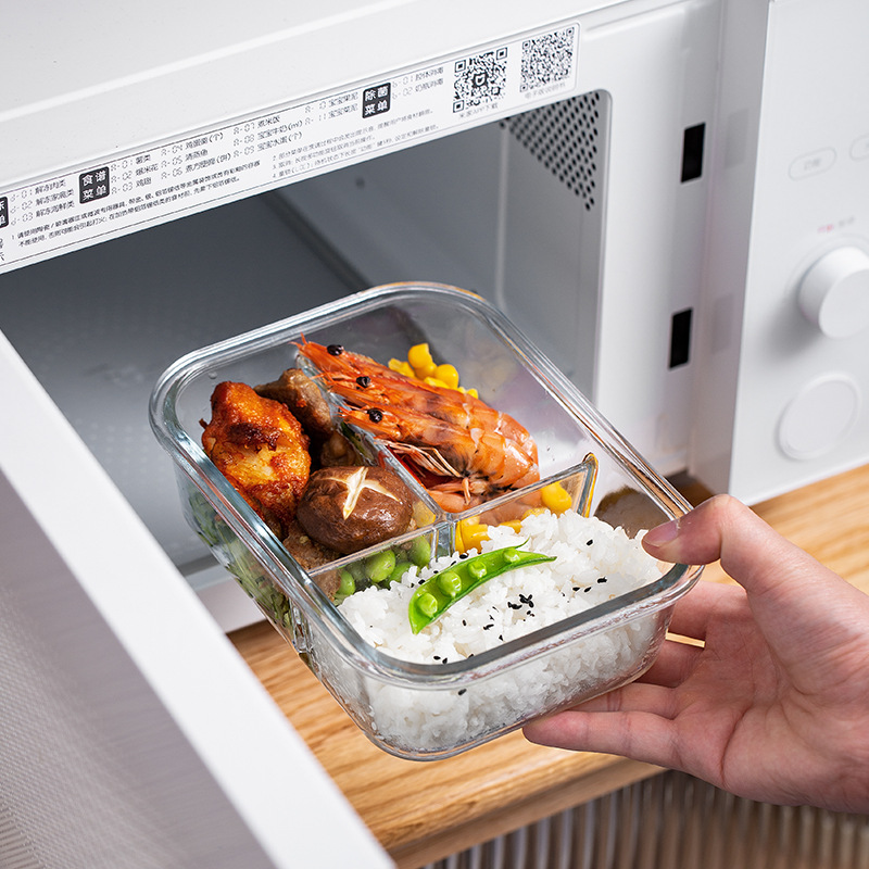 Glass Fresh-Keeping Box high B - Food Storage Square Containers ulasan dan harga