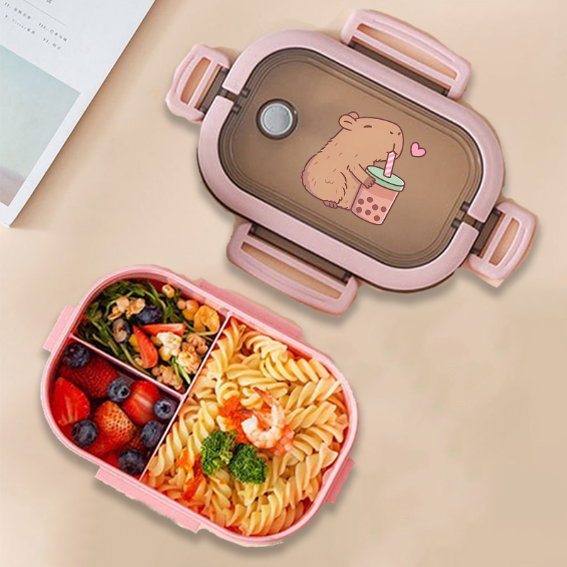 Capybara Bento Lunch Box Anime - Food Storage Square Containers ulasan dan harga