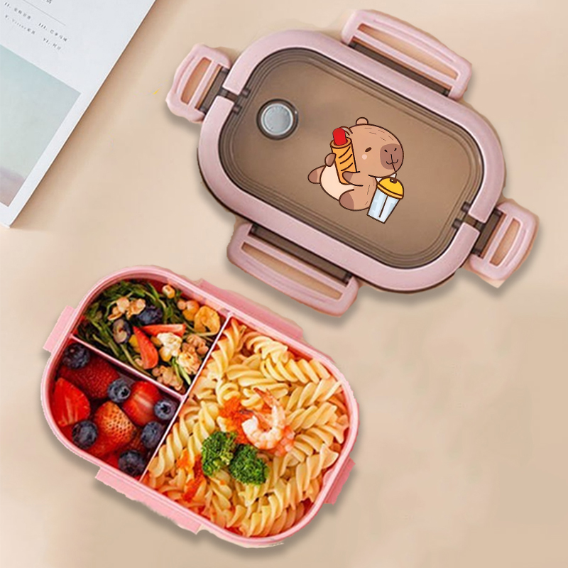 Capybara Bento Lunch Box Anime - Food Storage Square Containers ulasan dan harga