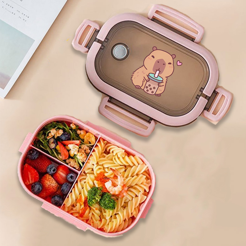 Capybara Bento Lunch Box Anime - Food Storage Square Containers ulasan dan harga