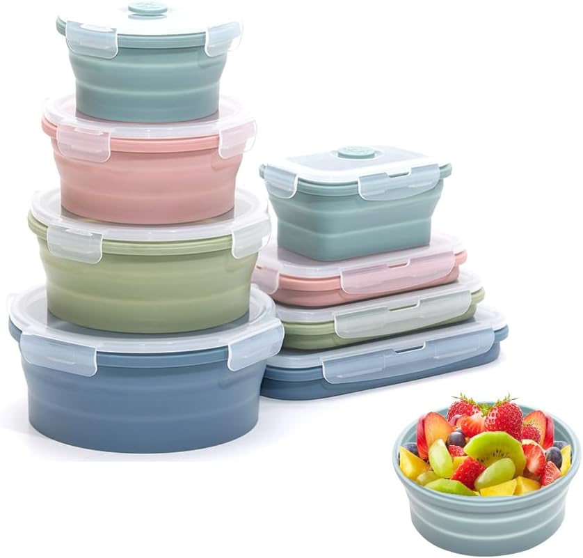 Collapsible Silicone Food Stor - Food Storage Silicone ulasan dan harga