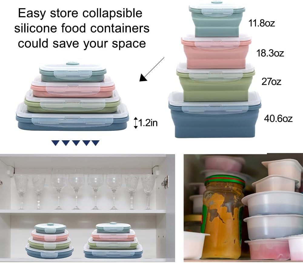 Collapsible Silicone Food Stor - Food Storage Silicone ulasan dan harga