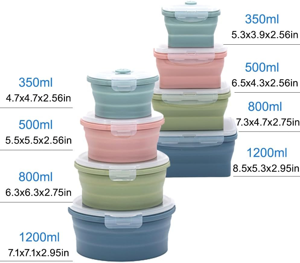 Collapsible Silicone Food Stor - Food Storage Silicone ulasan dan harga