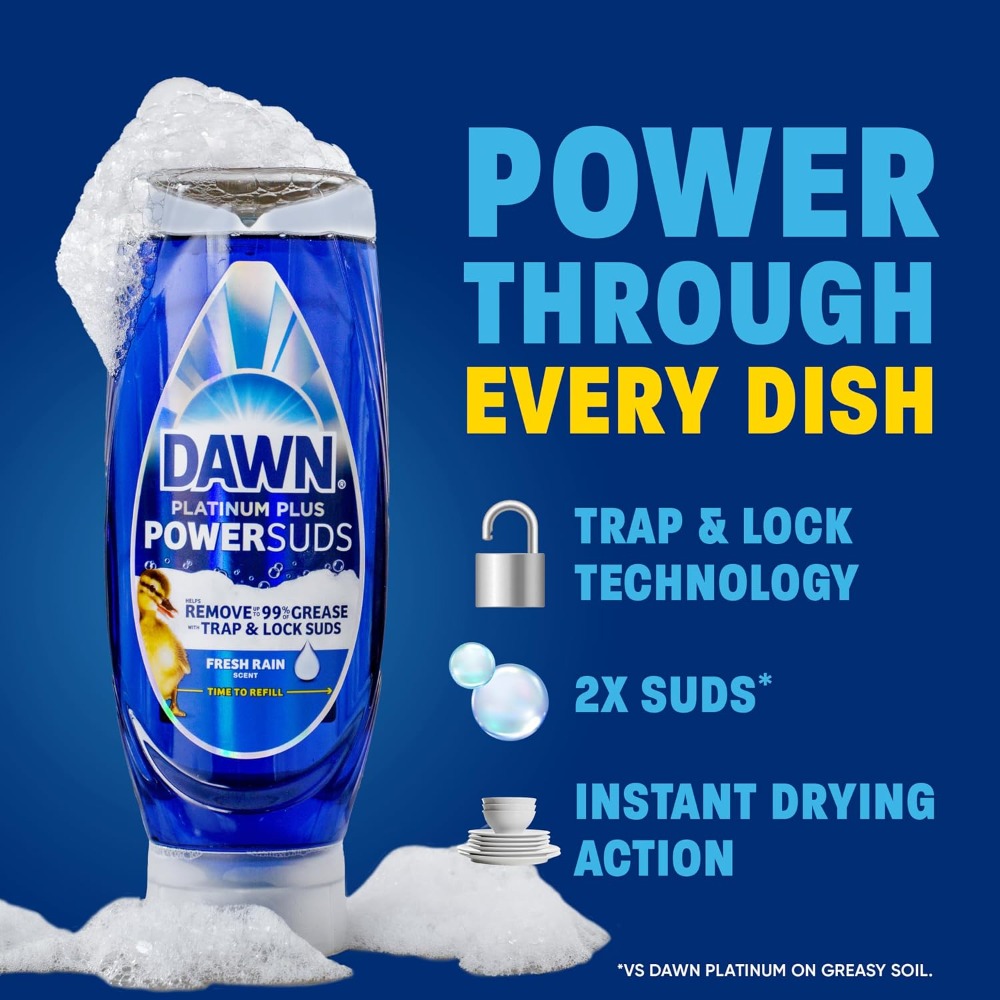 PowerSuds Liquid Dish Soap EZ- - Condiment Squeeze Bottle ulasan dan harga