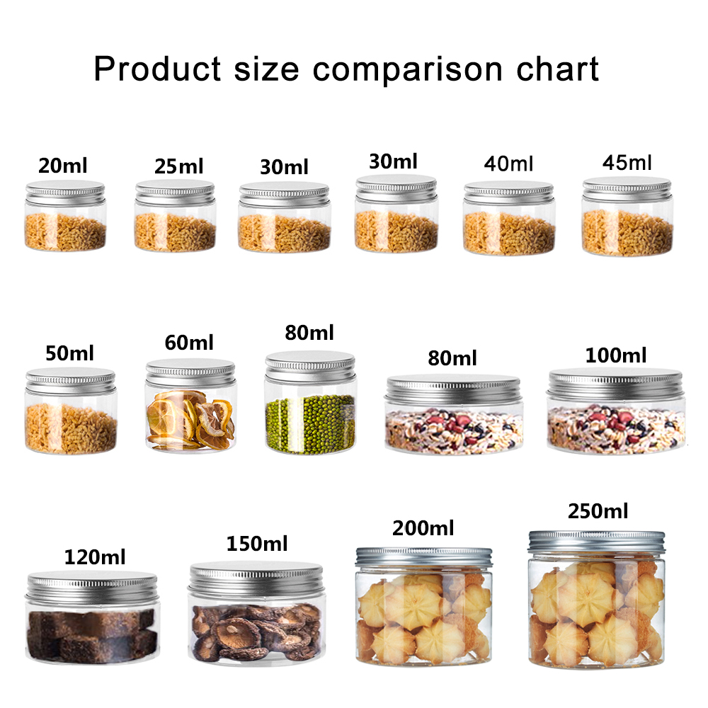1-10Pcs 20/25/30/40/45-250ml S - Food Storage Jars With Lids ulasan dan harga