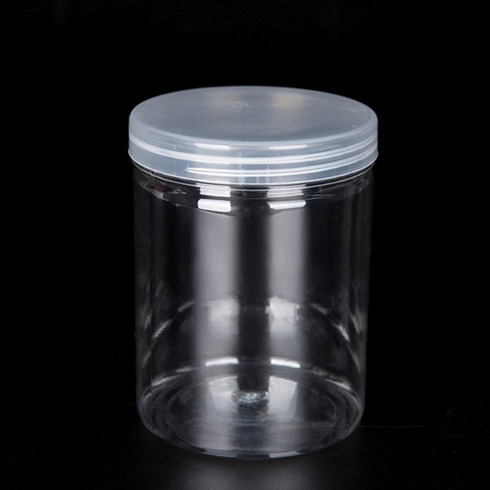 10Pcs Clear High-Grade Plastic - Food Storage Jars With Lids ulasan dan harga