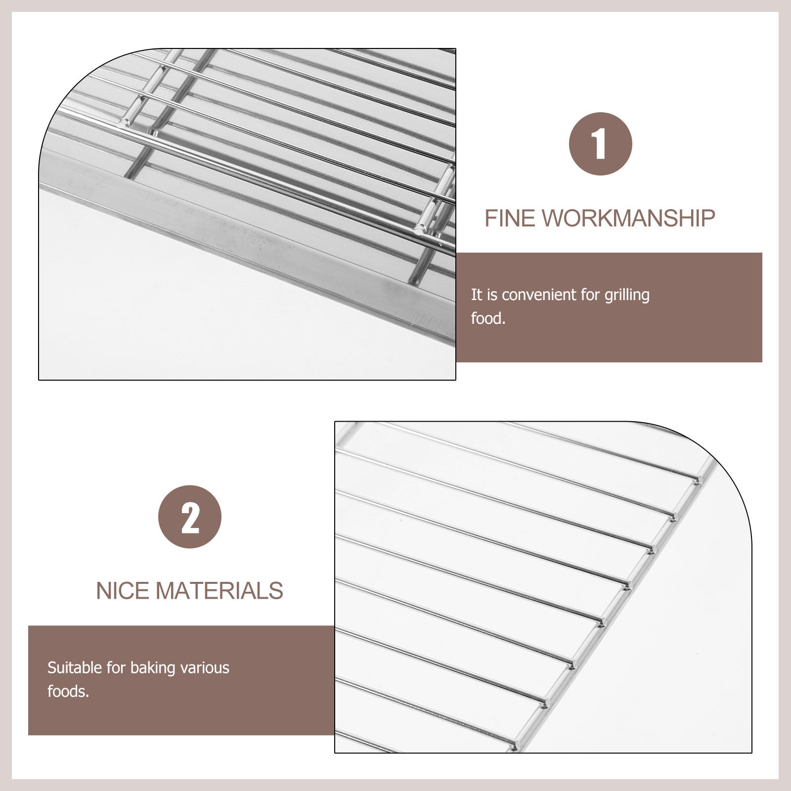 1Set Stainless Steel Wire Baki - Food Storage Rack ulasan dan harga