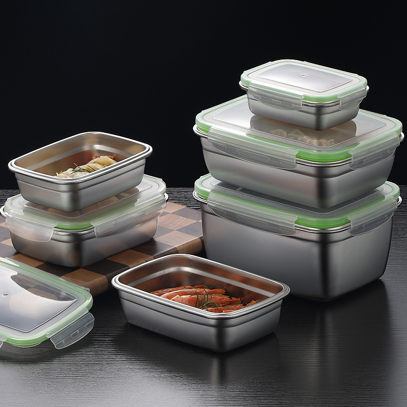 304 Stainless Steel Lunch Box  - Food Storage Silicone ulasan dan harga